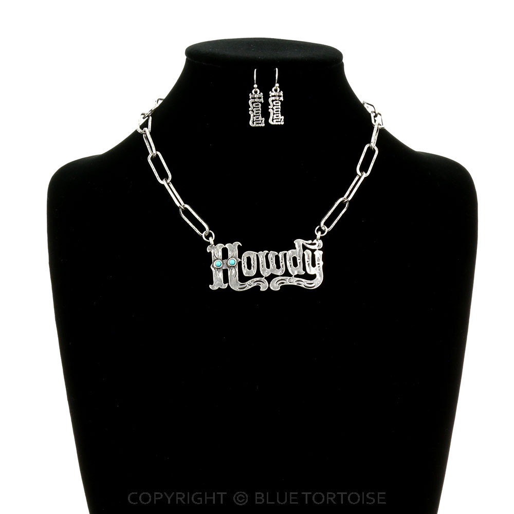 "Howdy" Chain Necklace Set - Image 2