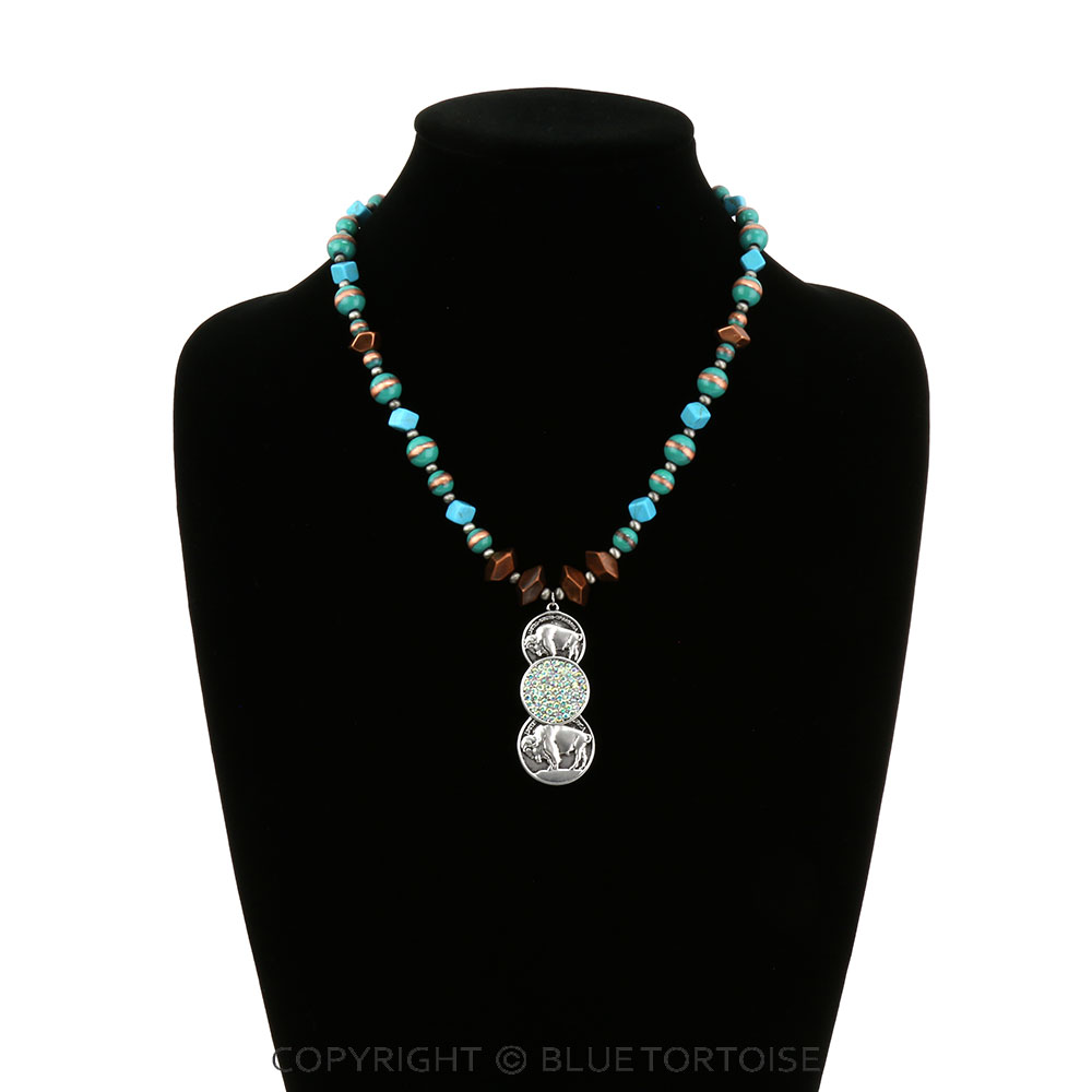 Western Buffalo Coin Necklace - Image 2