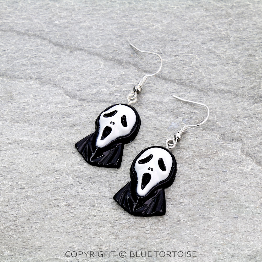 Halloween Ghost Mask Dangle Earrings