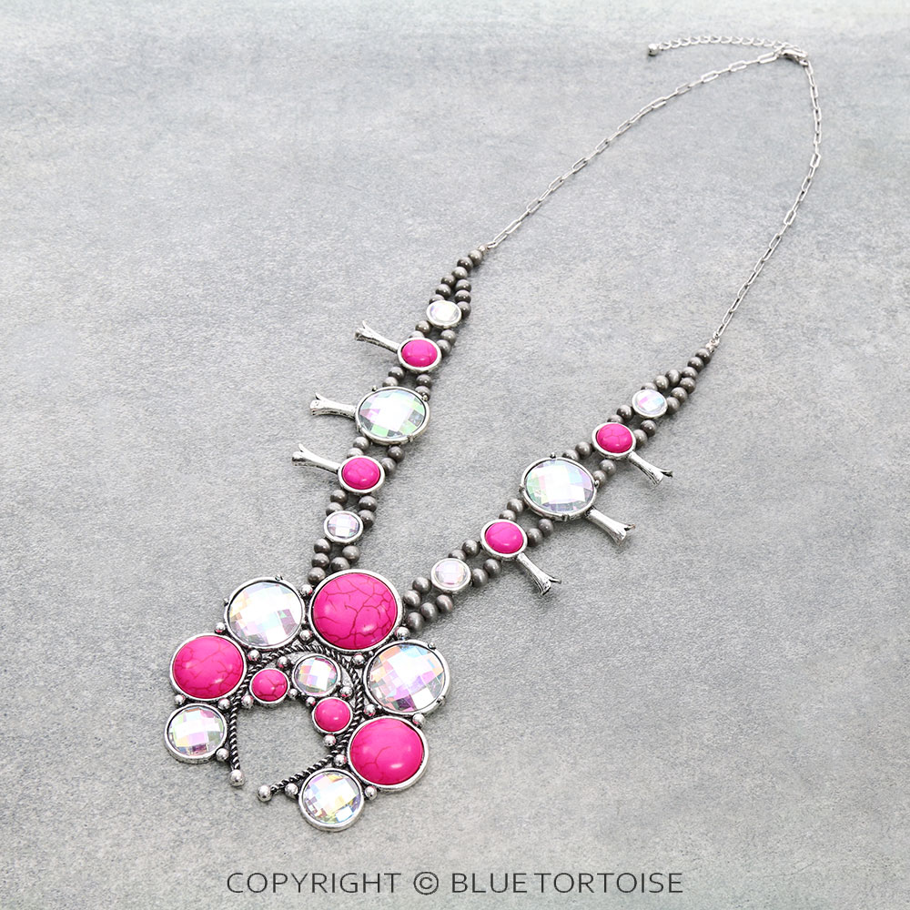 Cosmic Squash Blossom Necklace