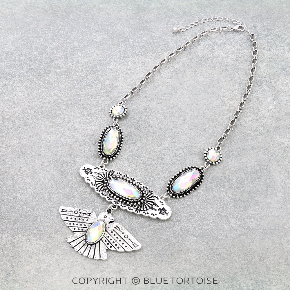 Western Thunderbird with Stone Necklace