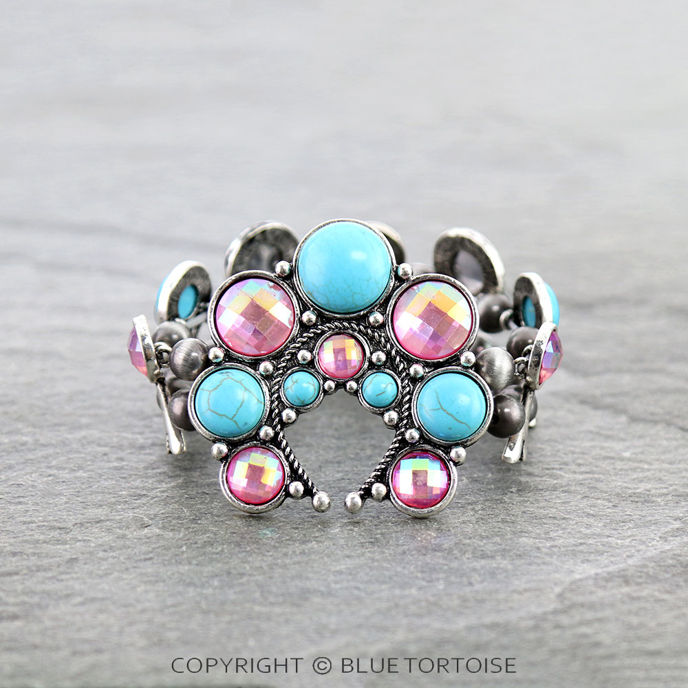 Cosmic Squash Blossom Stretch Bracelet