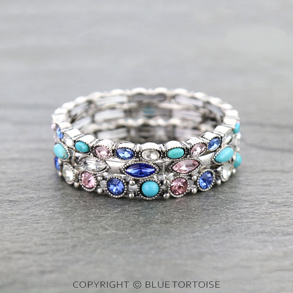 Western Design Stone Stackable Bracelet - Image 2