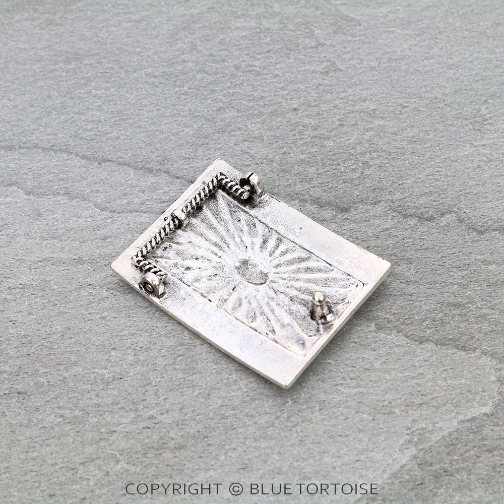Western Rectangle Concho Stone Belt Buckle - Image 2