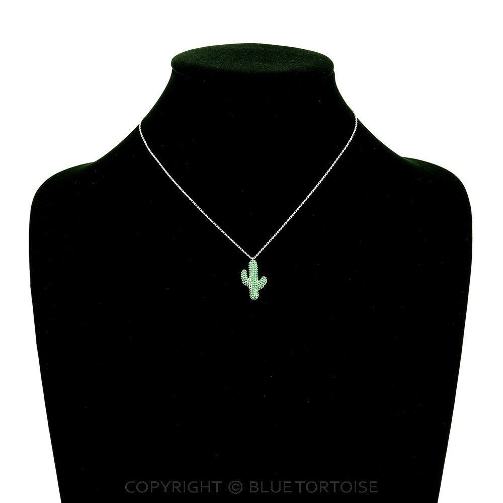 Cactus Pendant Necklace - Image 2