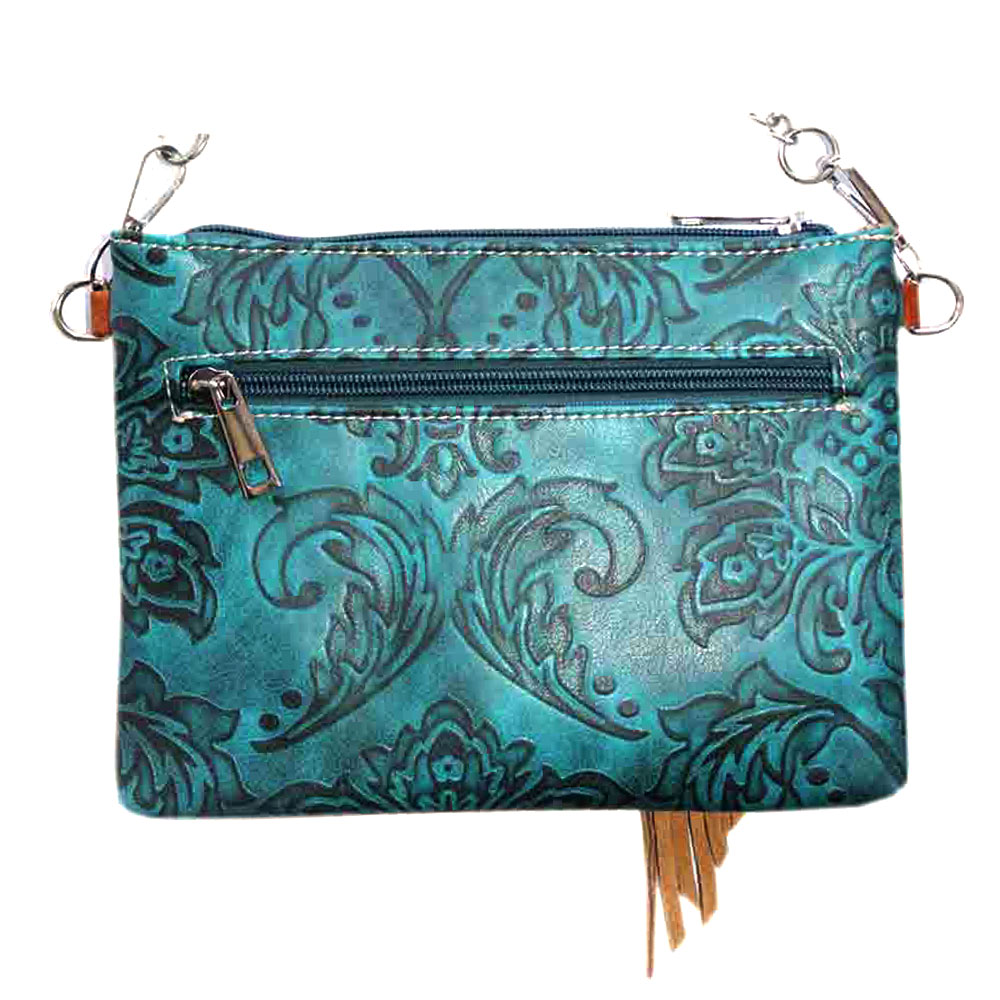 Faux Leather Stone Crossbody Bag - Image 2
