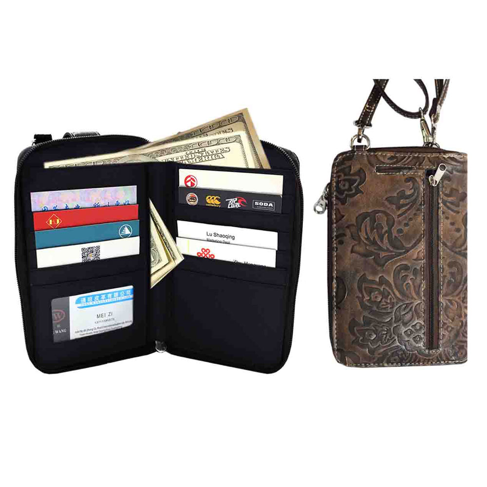 Faux Leather Stone Cellphone Purse, Small Crossbody Bag with Removable Strap - Image 2