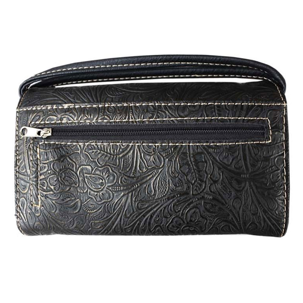Faux Leather Cross Stone Wallet - Image 2
