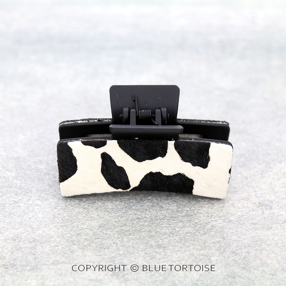 Genuine Leather Fur Leather Hair Claw Clip