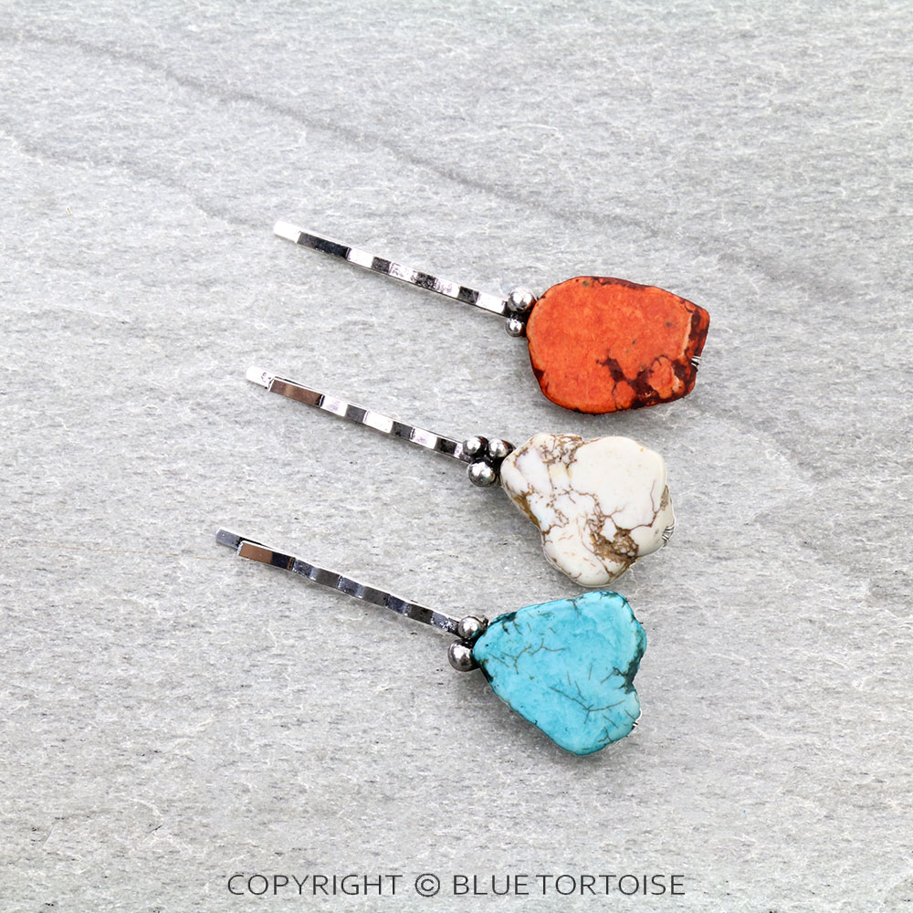 Western Semi Stone 3-In-1 Hair Pin Set