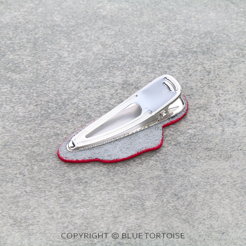 Cowboy Hat Genuine Leather Hair Clip - Image 2