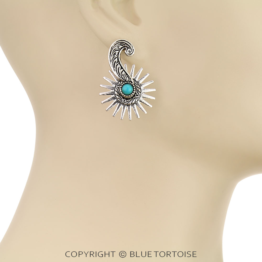 Western Boot Spurs Stud Earrings - Image 2