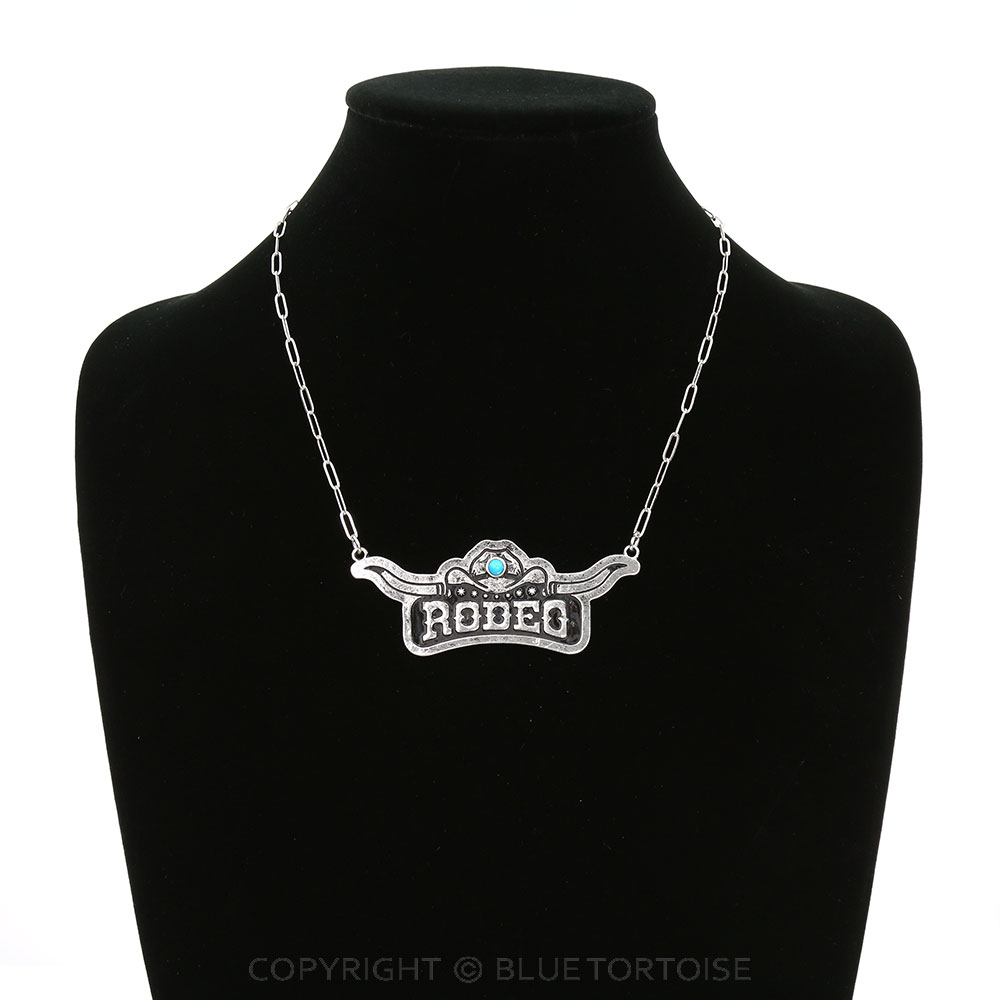 Western Rodeo Hat Necklace - Image 2