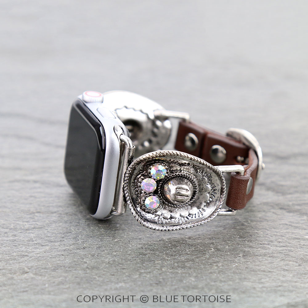 Western Cowboy Hat Apple Watch Leather Band - Image 2