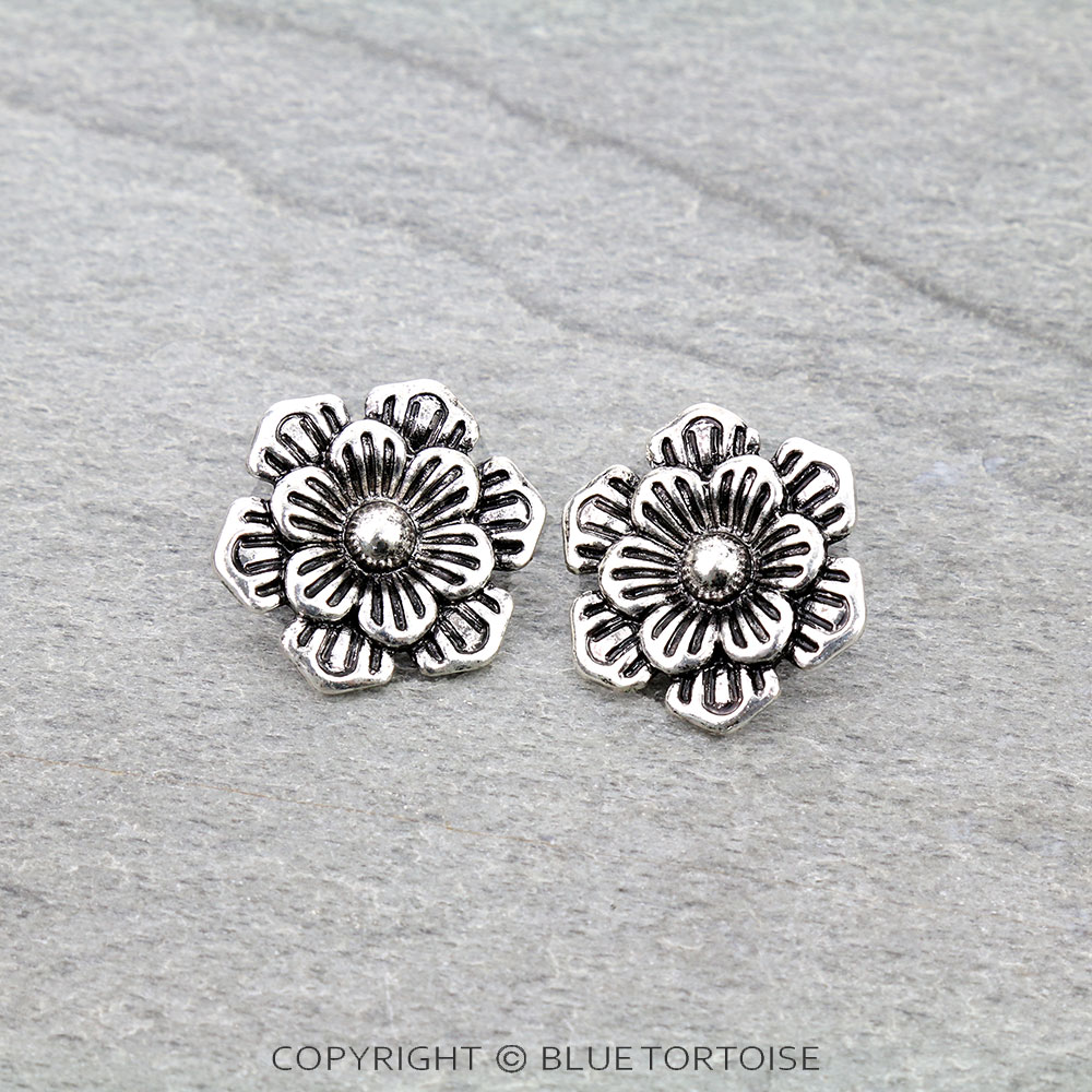 Western Flower Stud Earrings