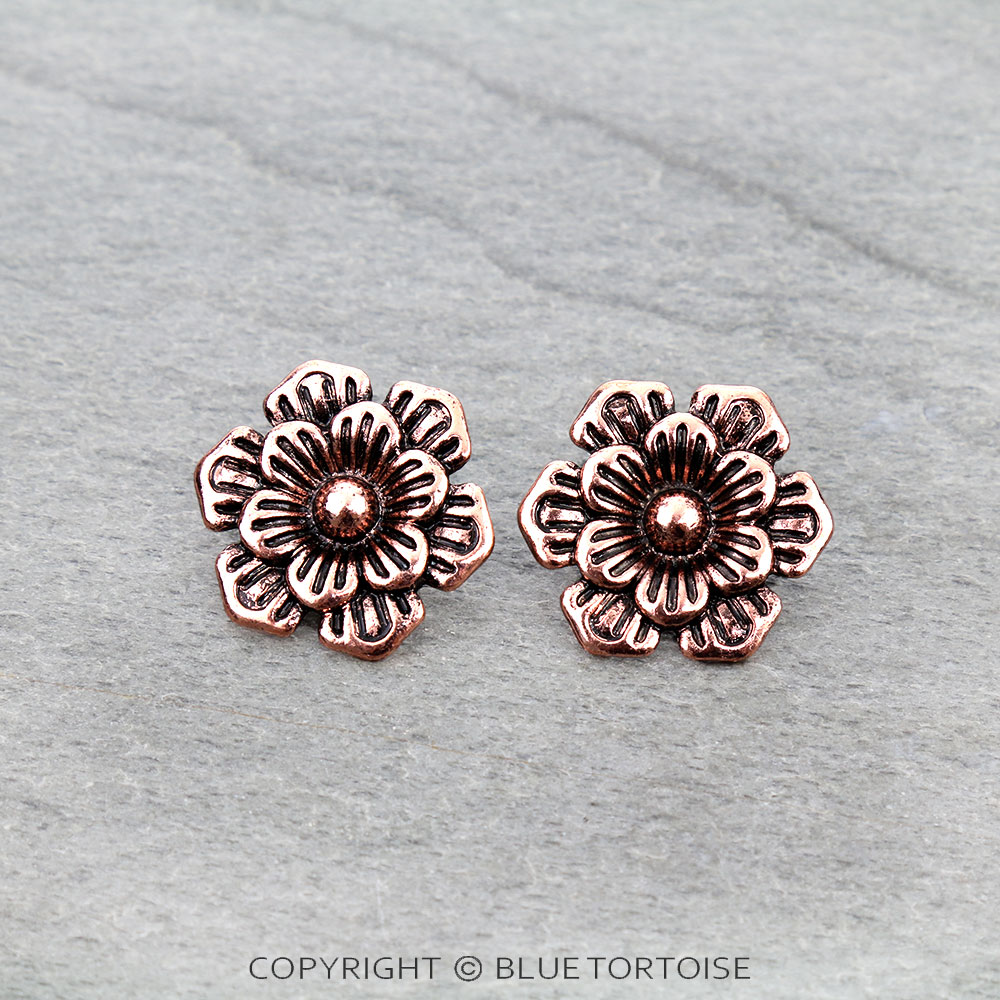 Western Flower Stud Earrings