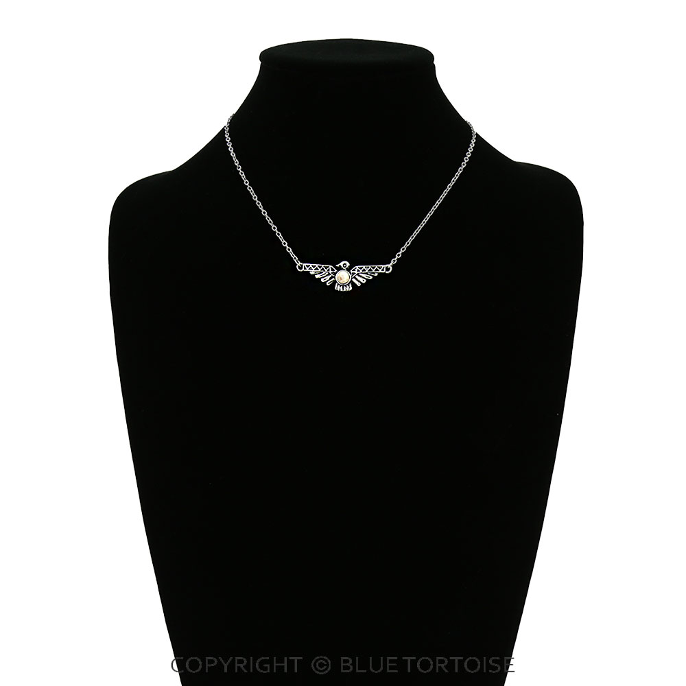 Western Thunderbird Stone Pendant Necklace - Image 2