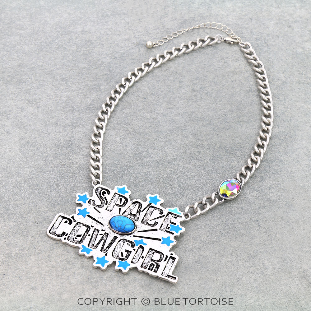 Cosmic Space Cowgirl Necklace