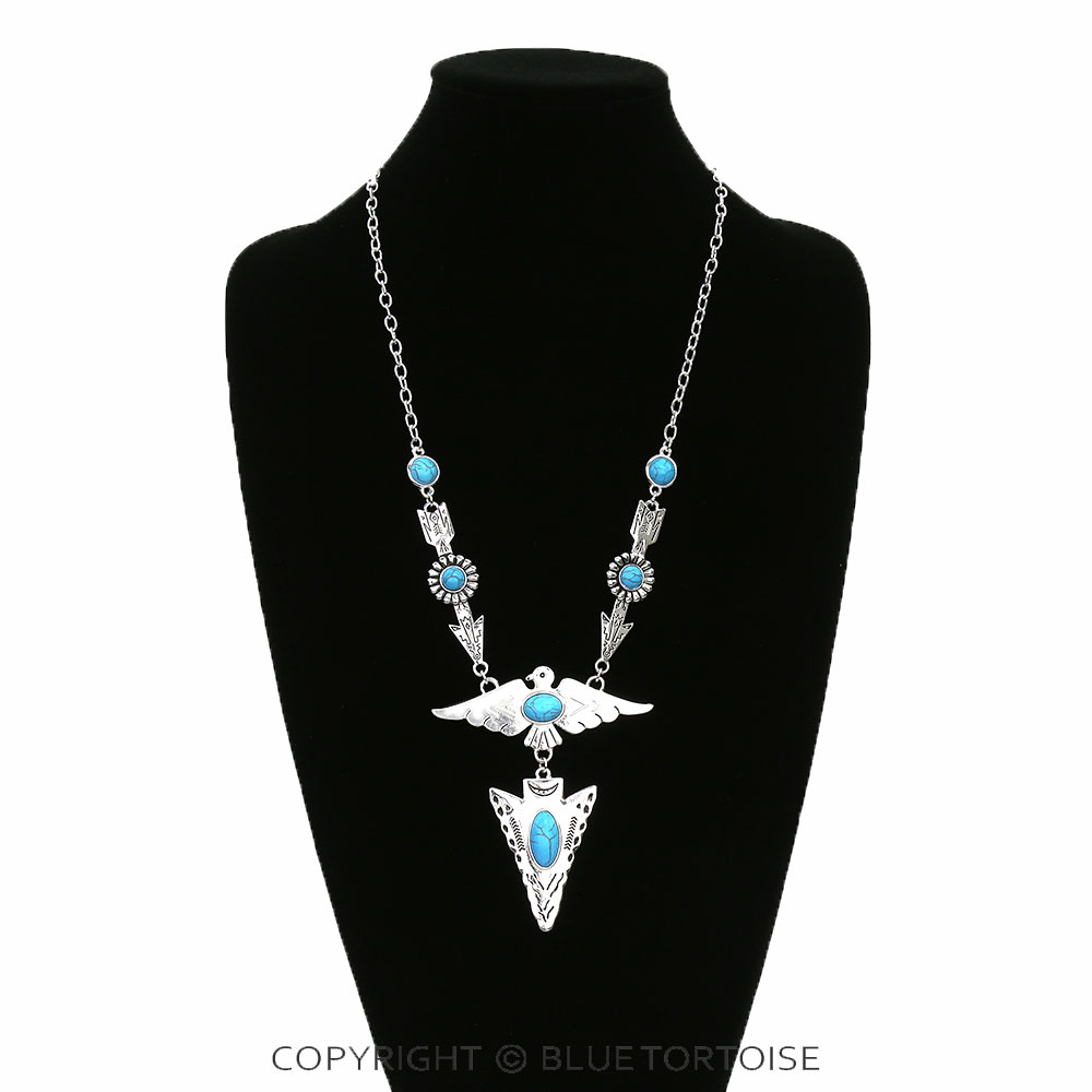 Western Thunderbird with Arrowhead Pendant Necklace - Image 2