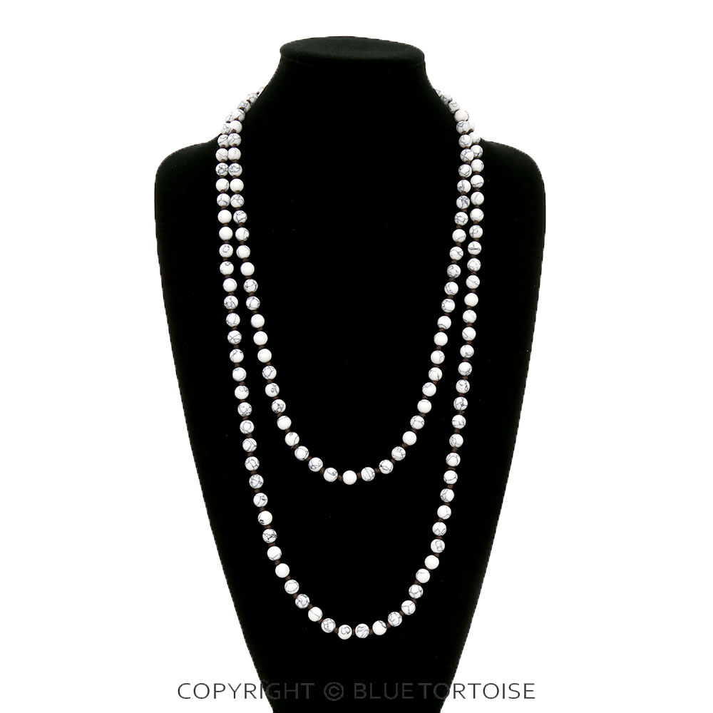 Western Round Stone Bead Necklace - Image 2