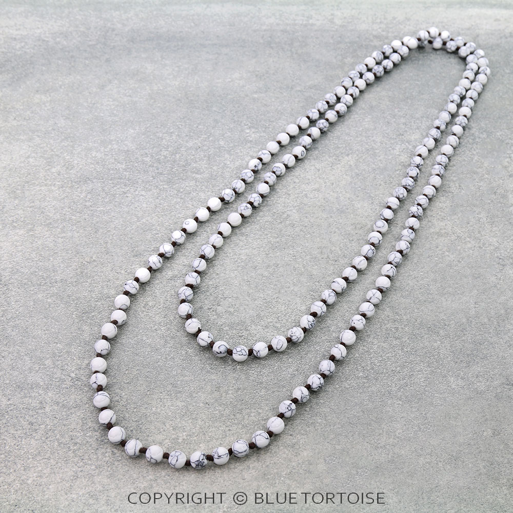 Western Round Stone Bead Necklace - Image 4