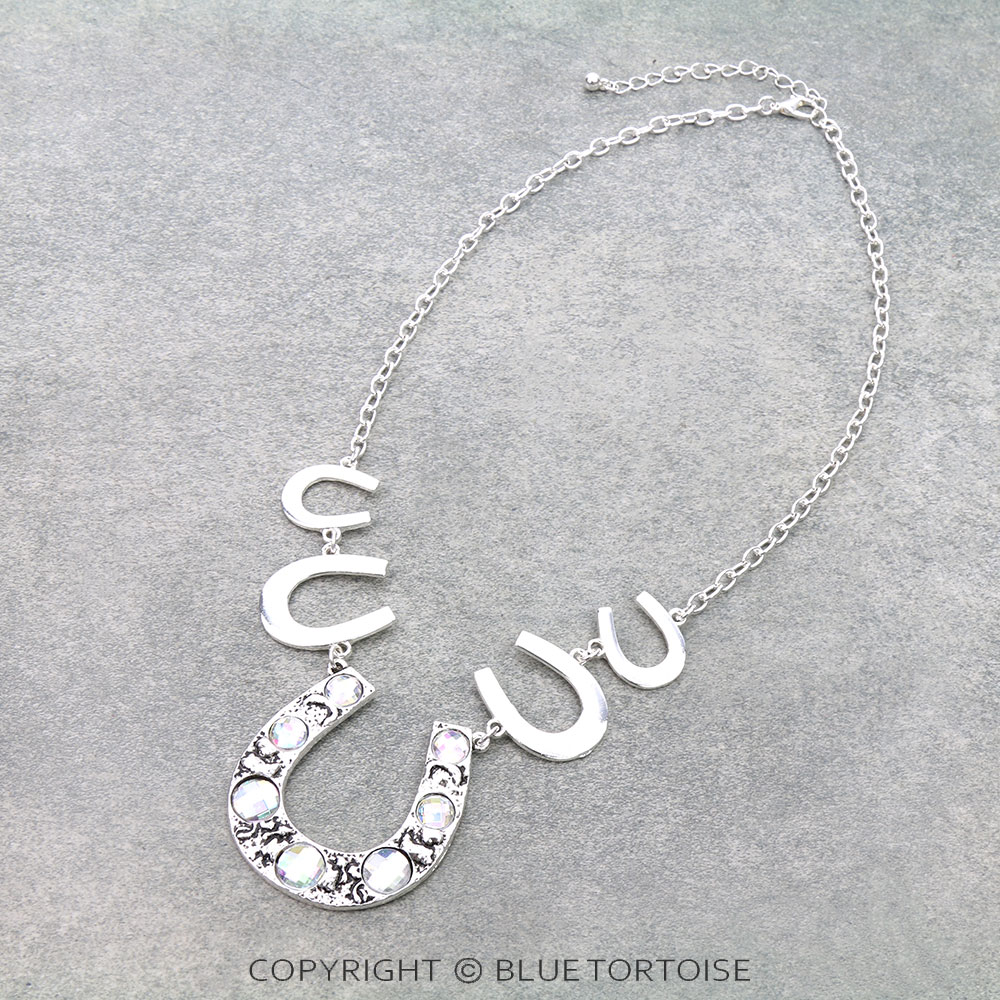 Western Horseshoe Pendant Necklace