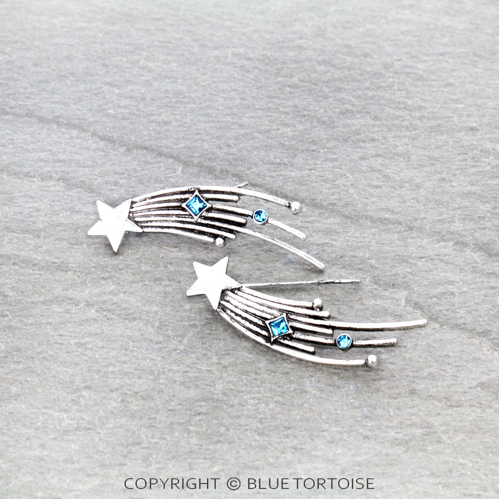 Western Cosmic Shooting Star Earrings