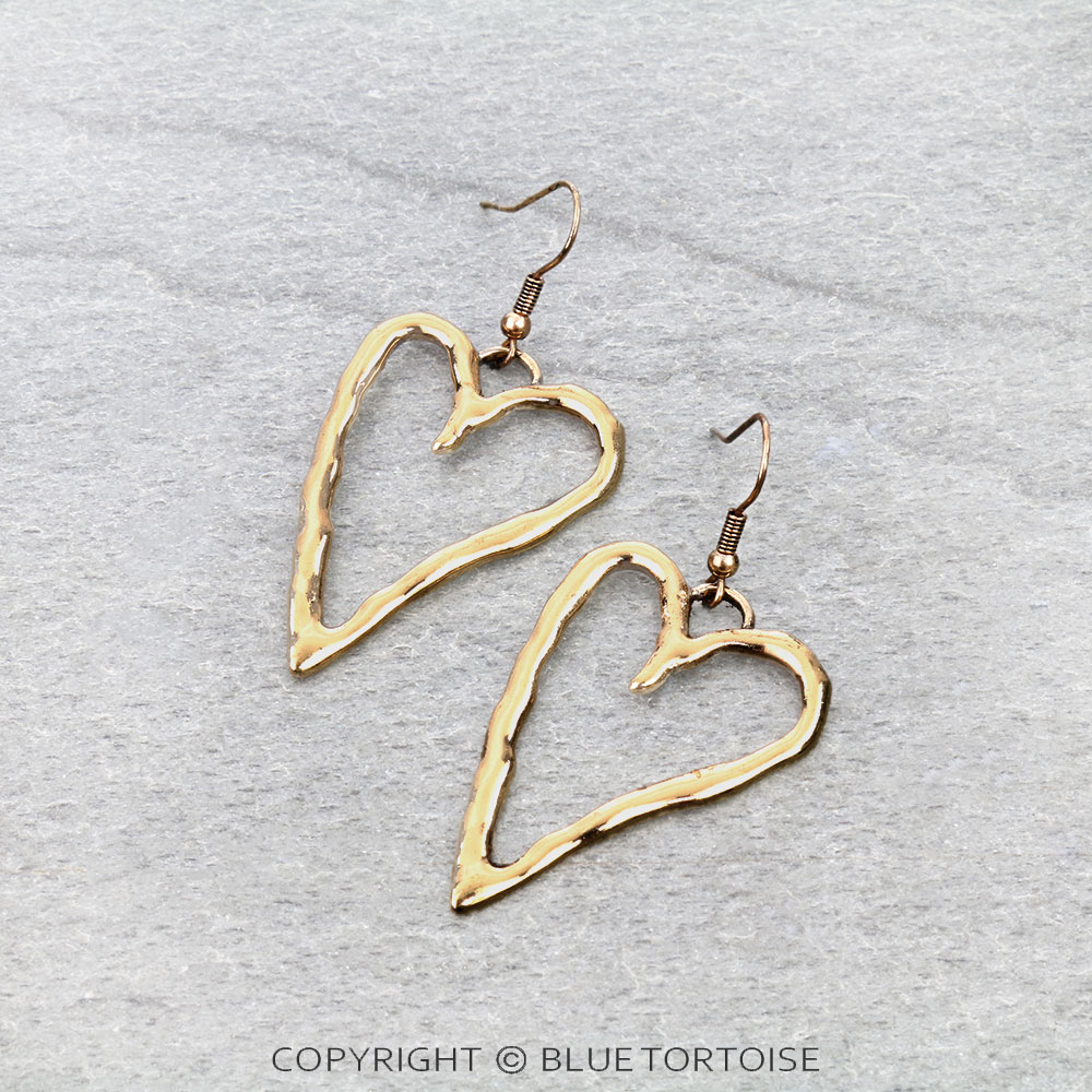 Western Heart Dangle Earrings