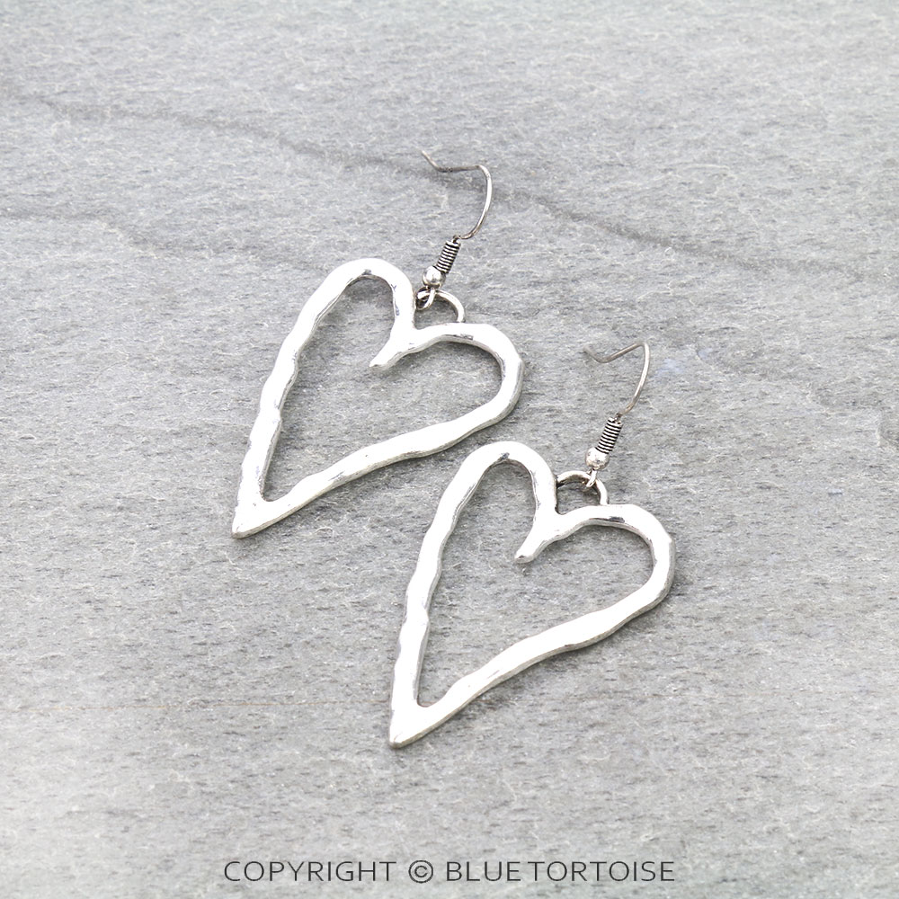 Western Heart Dangle Earrings