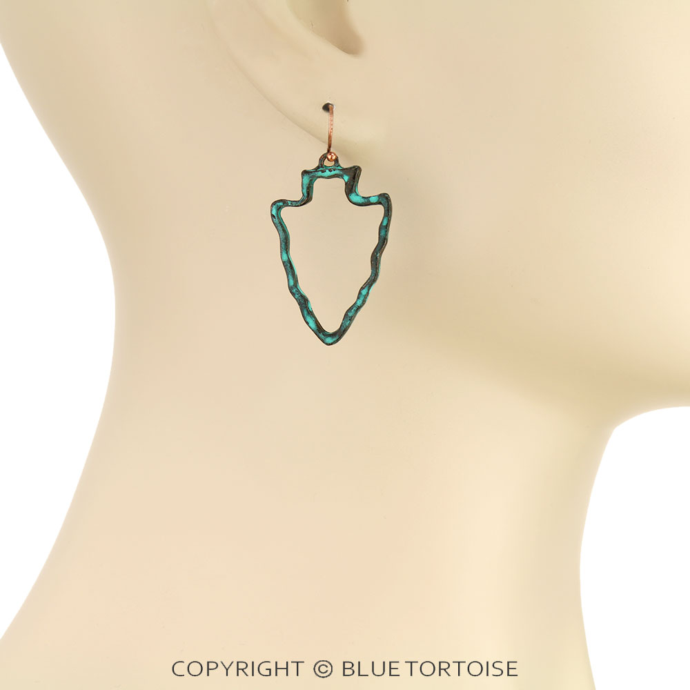 Western Arrowhead Dangle Earrings - Image 2