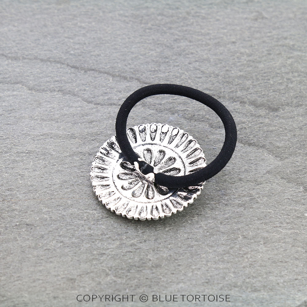Western Round Concho Hair Tie - Image 2