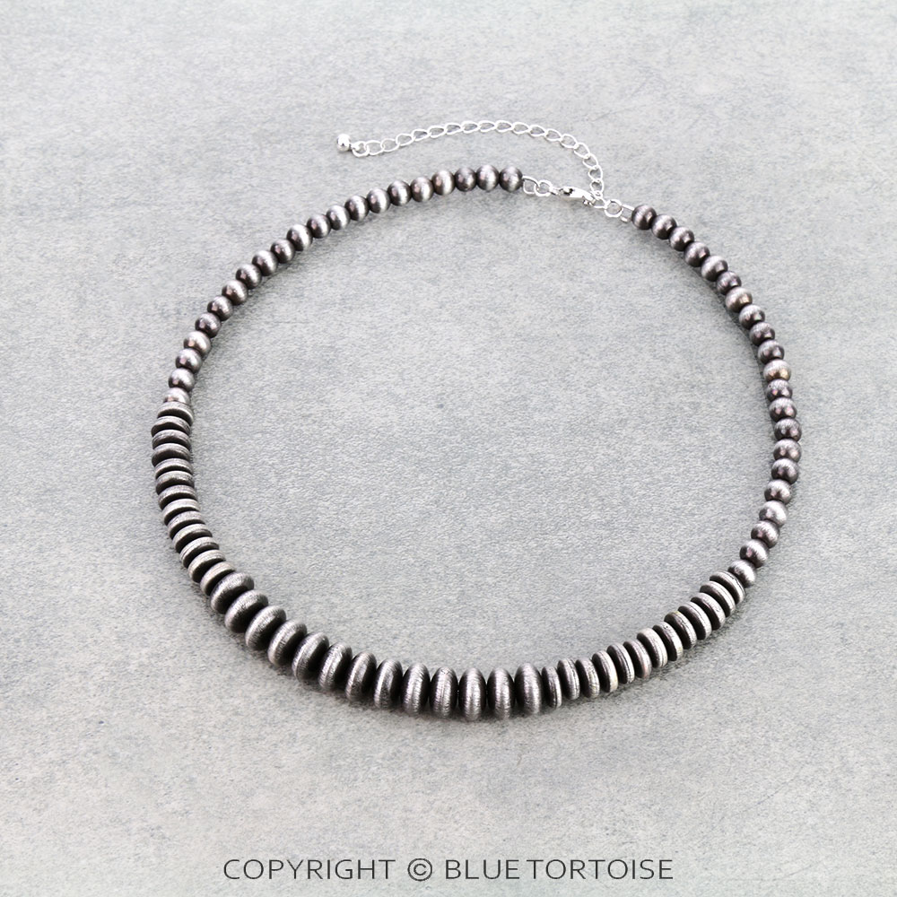 Navajo Style Pearl Wire Necklace