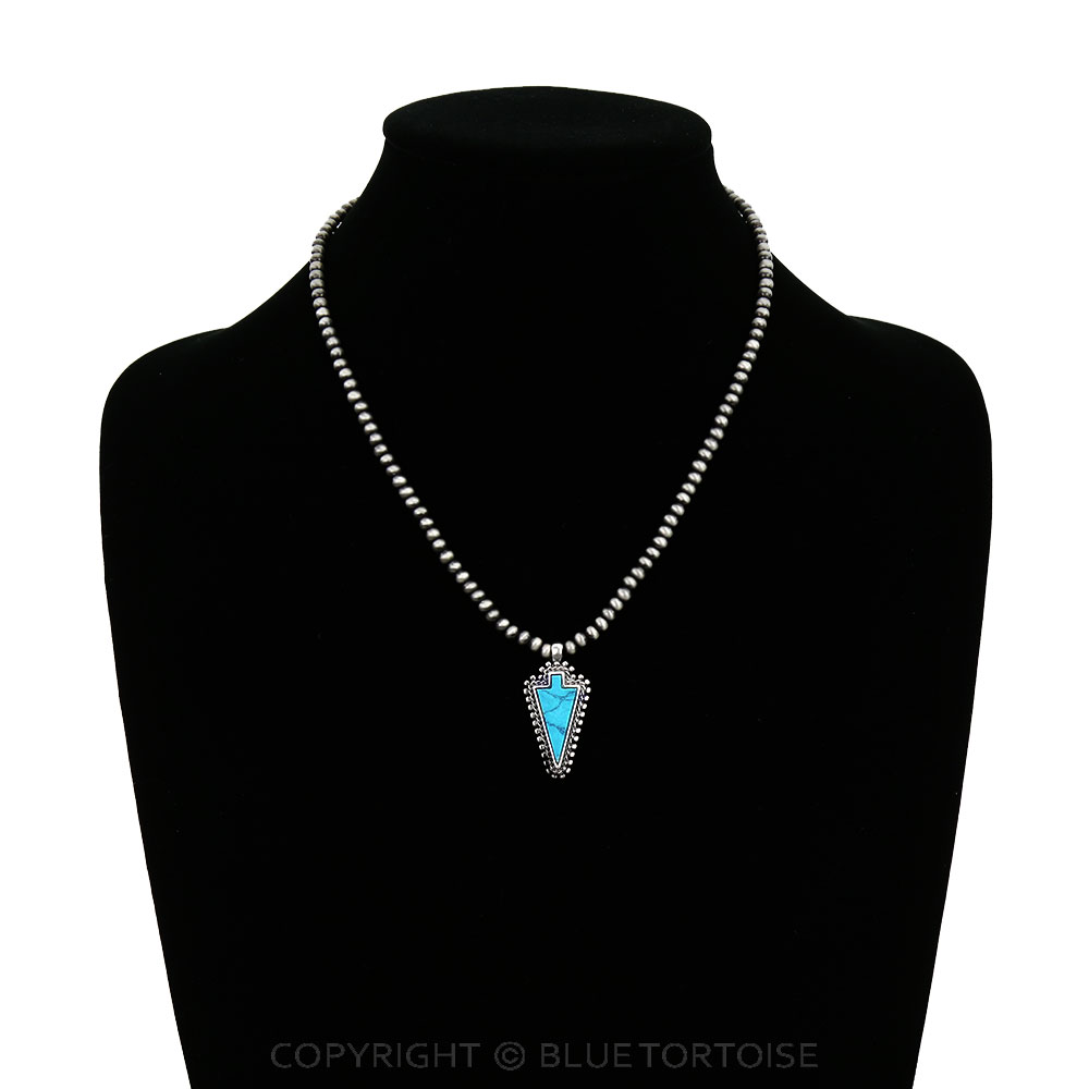 Western Arrowhead Stone Pendant Necklace - Image 2