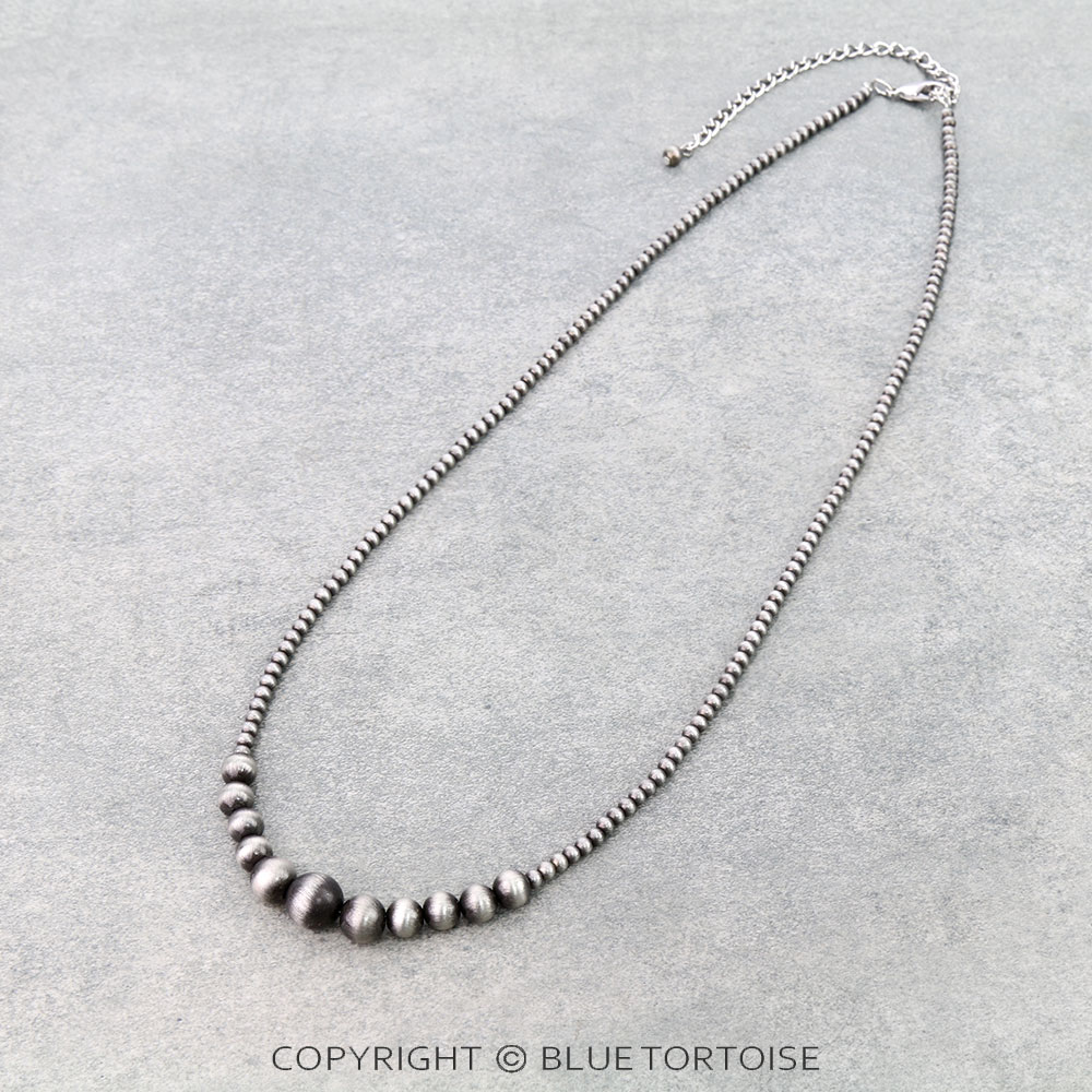 26" Long, Navajo Style Pearl Necklace
