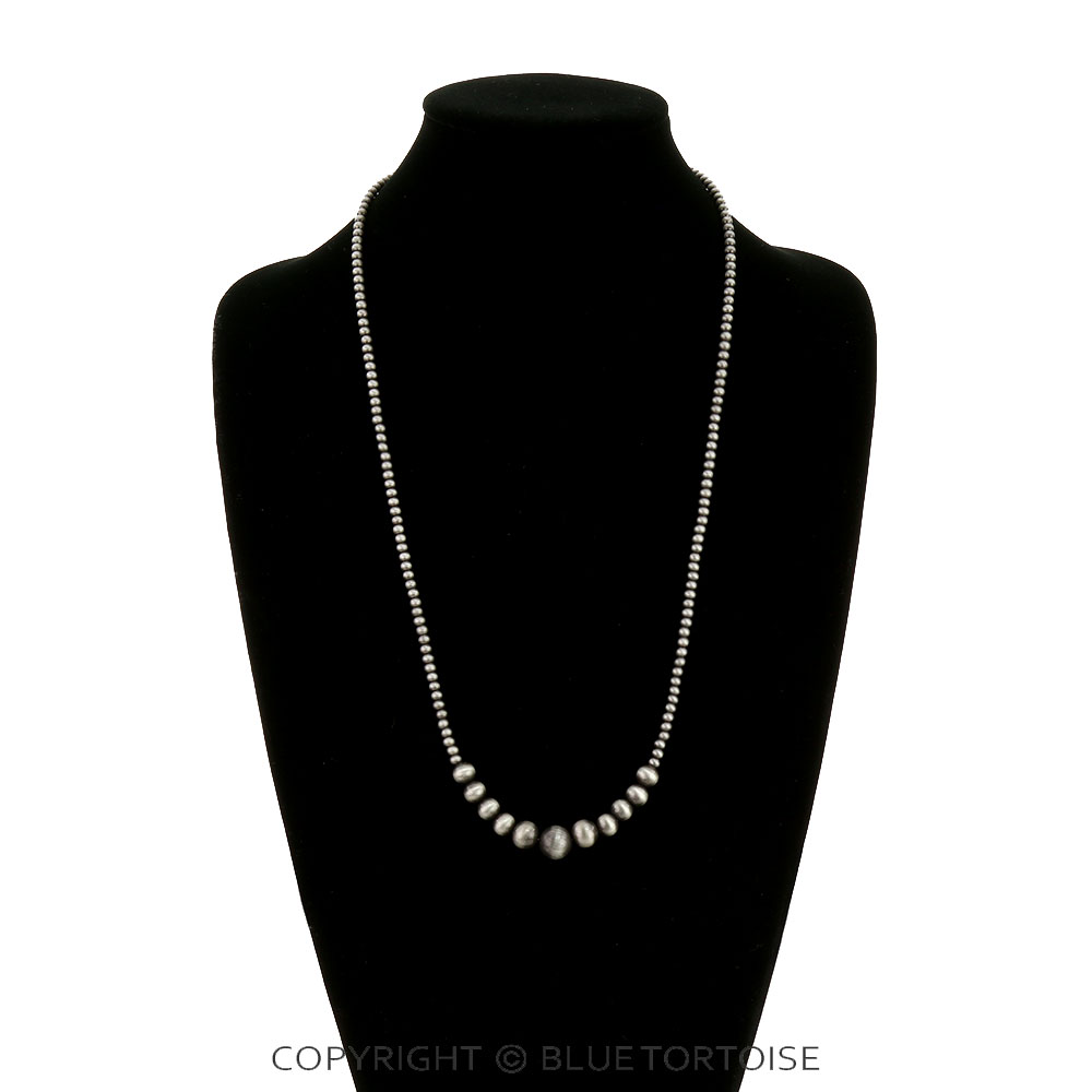 26" Long, Navajo Style Pearl Necklace - Image 2