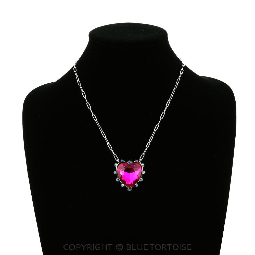 Heart Stone Pendant Necklace - Image 2