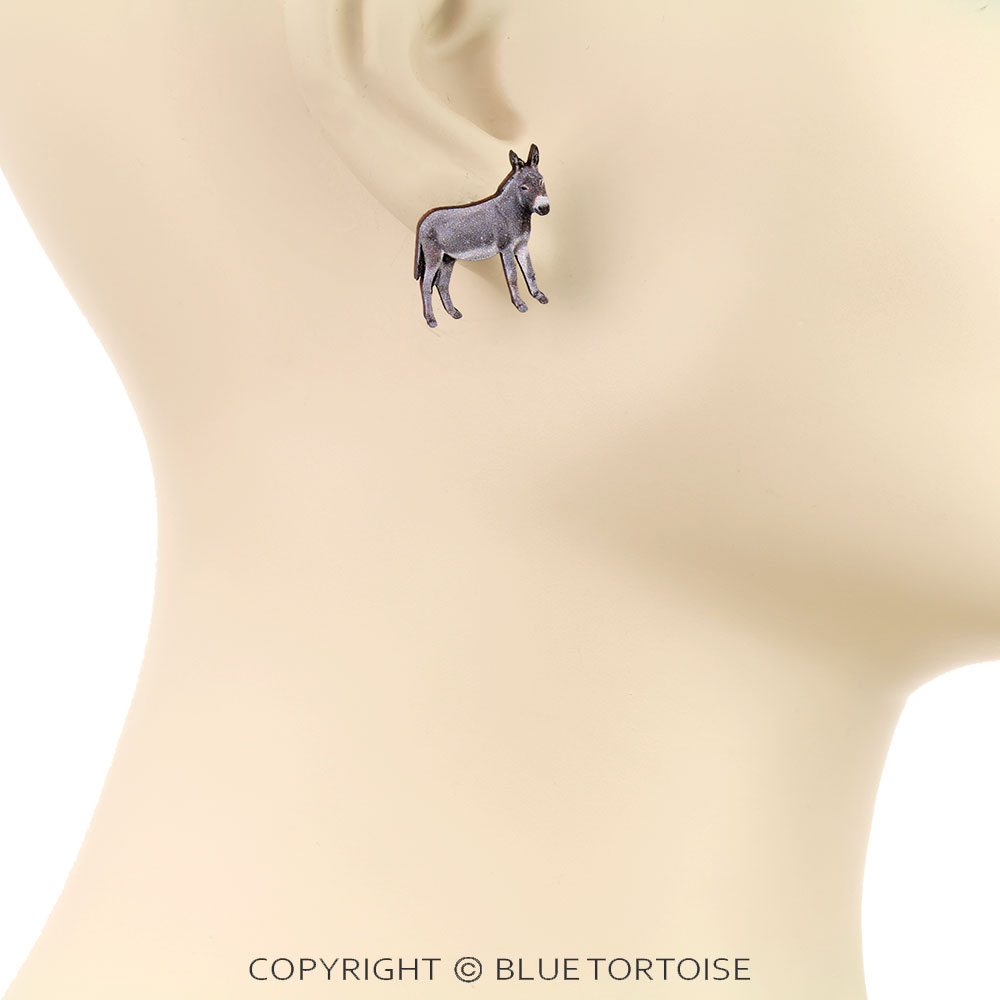 3 Pair Western Farm Animal Wooden Earring Set - Image 3
