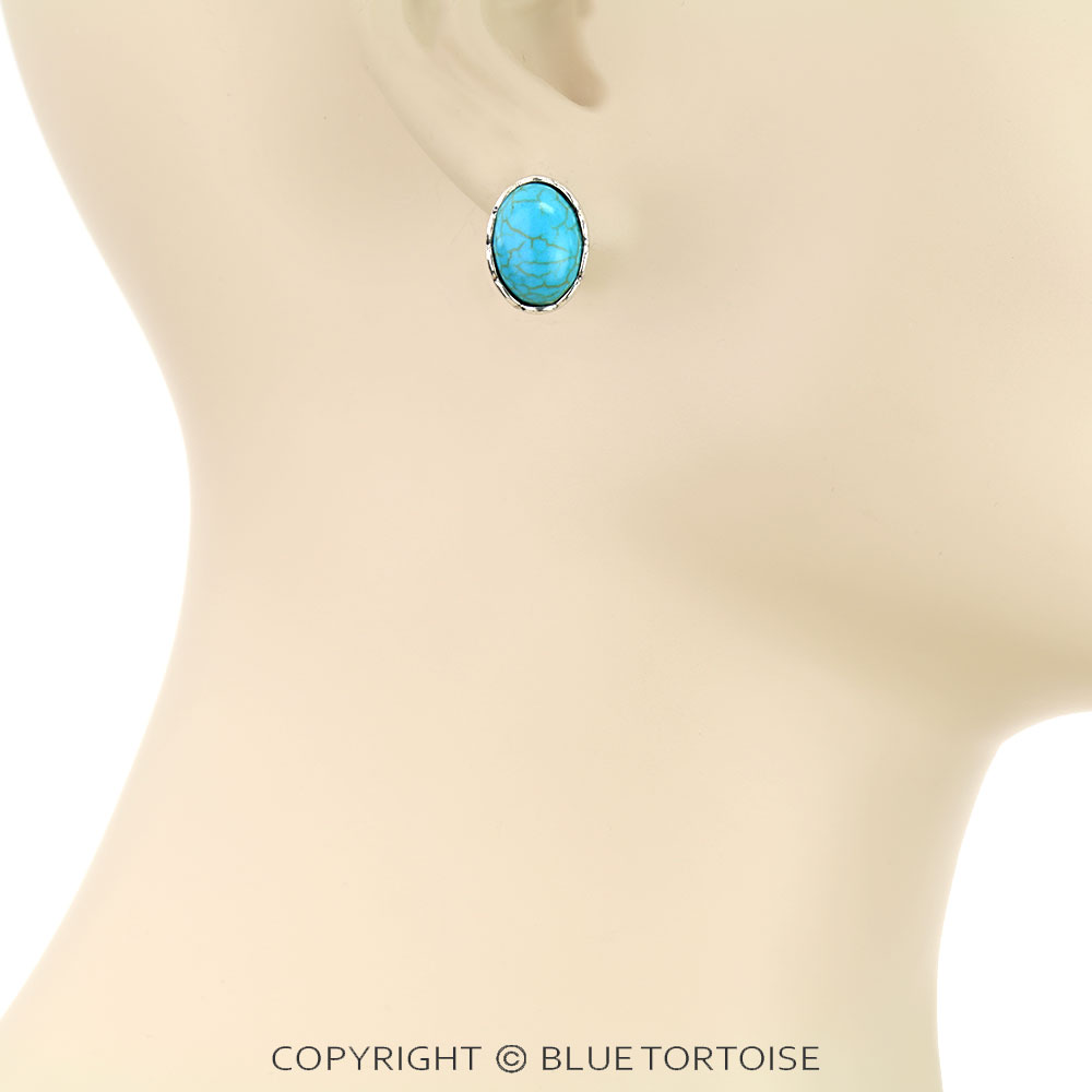 2 Pair Western Geometric Shape Stud Earring Set - Image 3