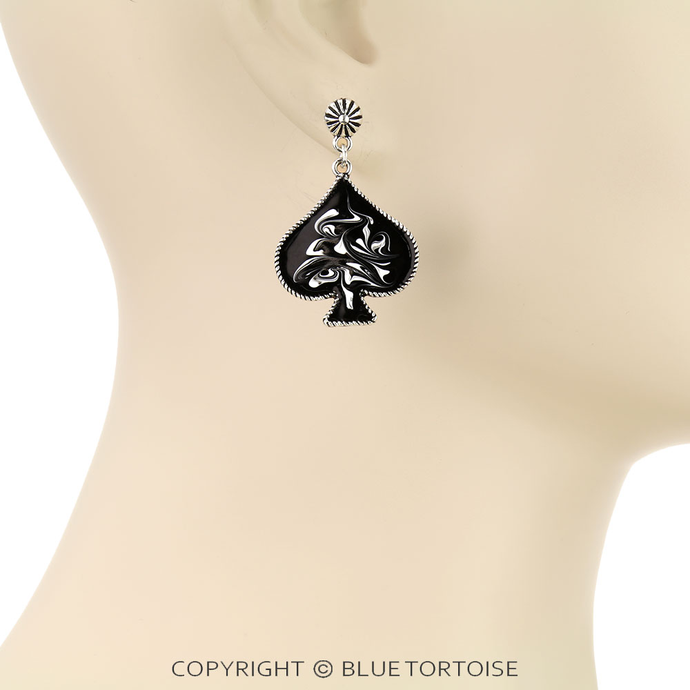 Ace of Spades Stud Earrings - Image 2