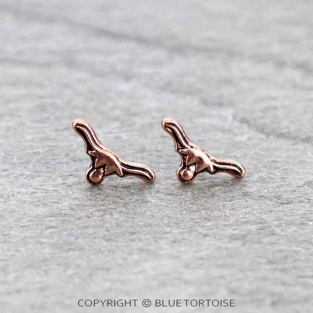 Western Steer Head Stud Earrings