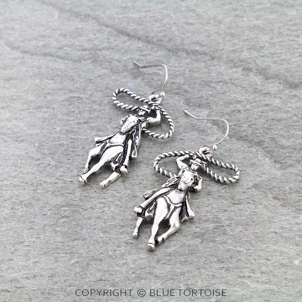 Western Rodeo Dangle Earrings