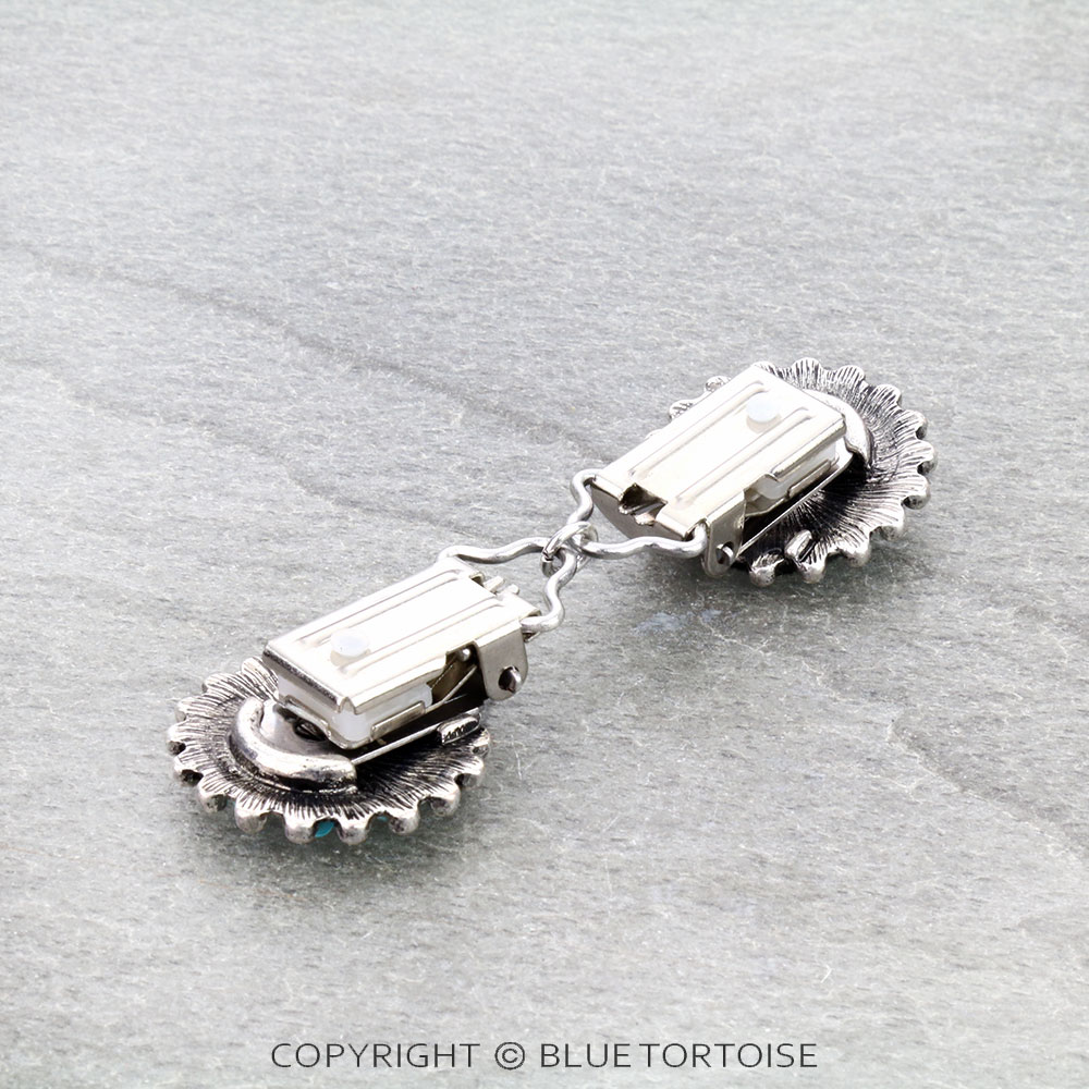 Western Concho Stone Dress Clip - Image 2