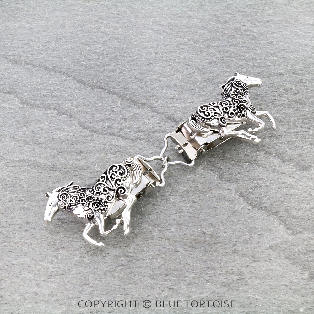 Western Filigree Horse Dress Clip