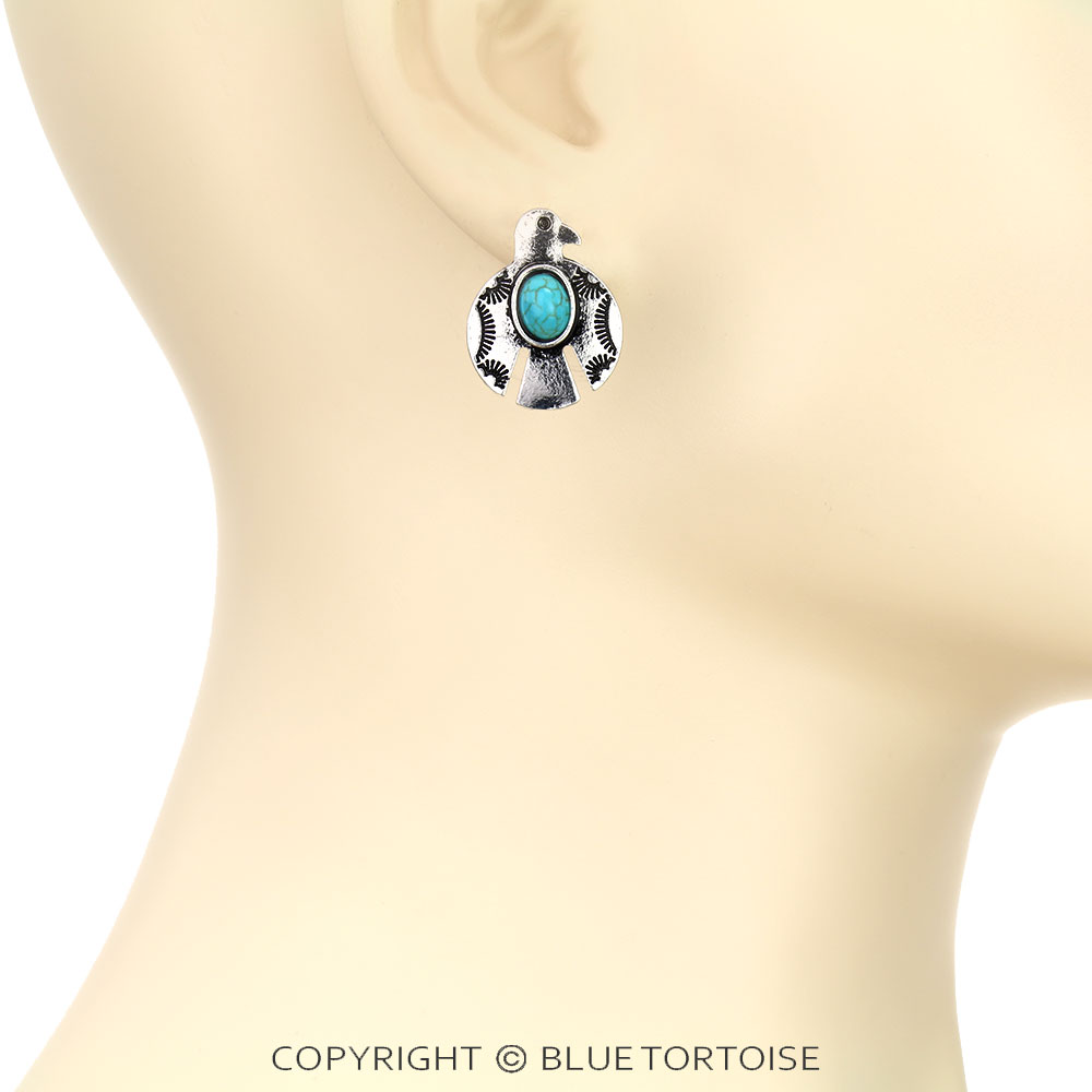 Western Thunderbird Stud Earrings - Image 2