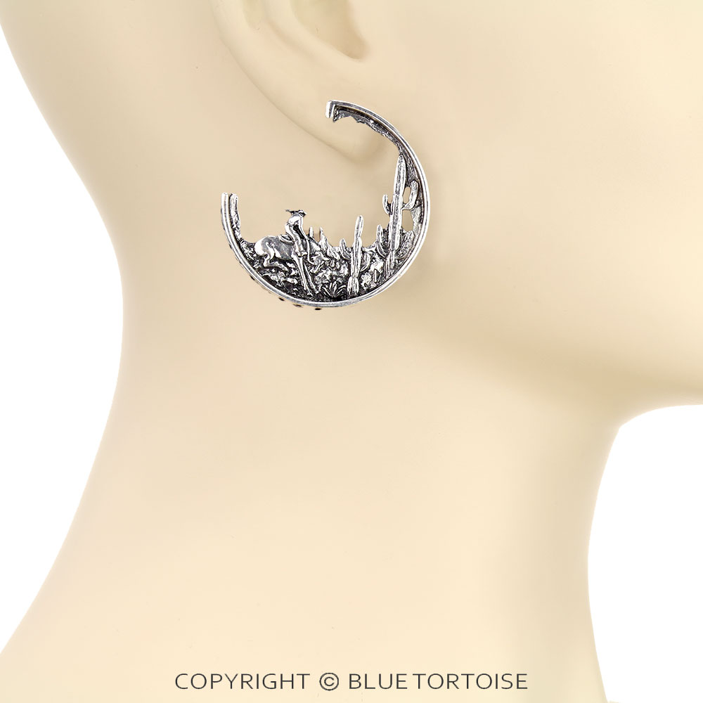 Western Rodeo Hoop Earrings - Image 2