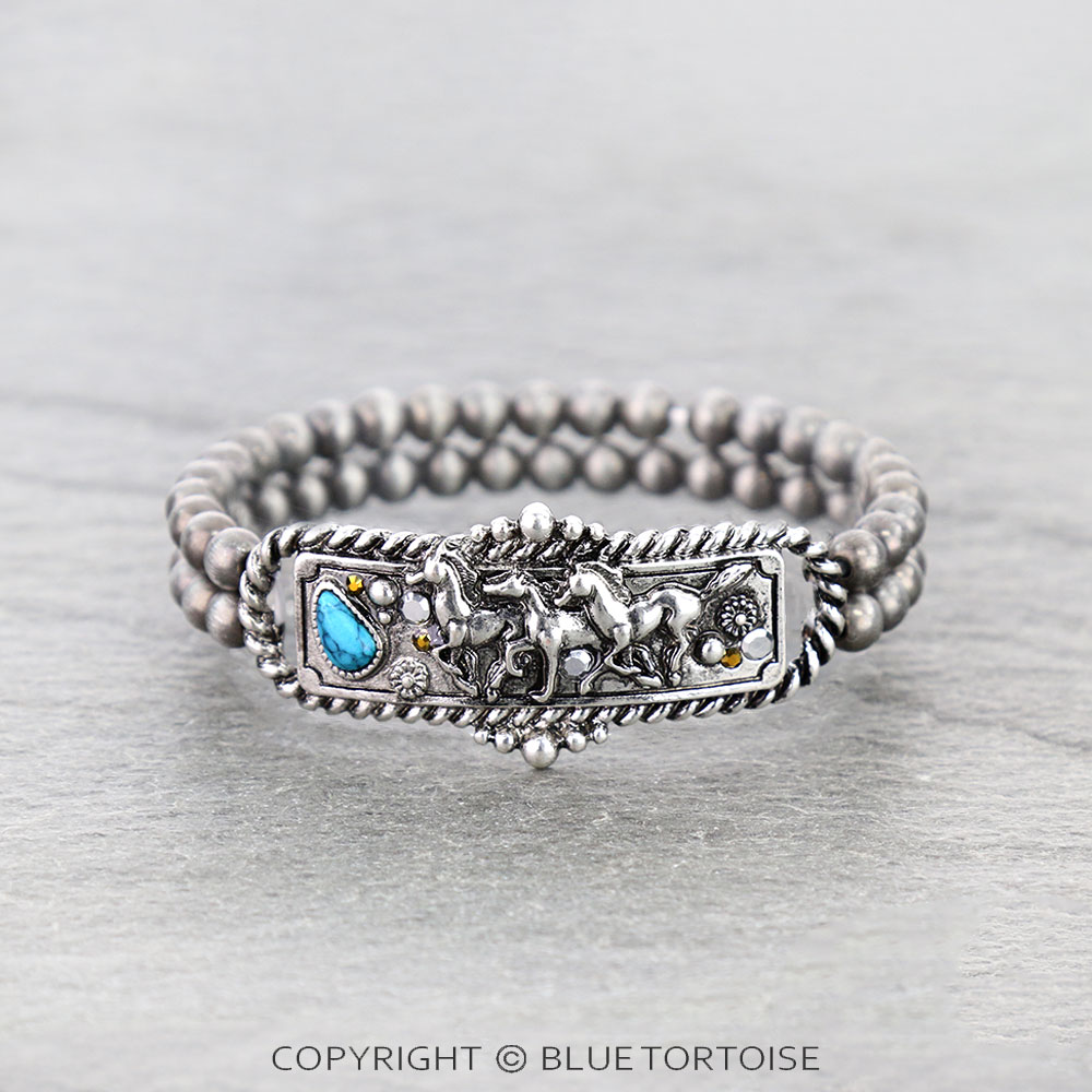 Western Horse Stretch Bracelet