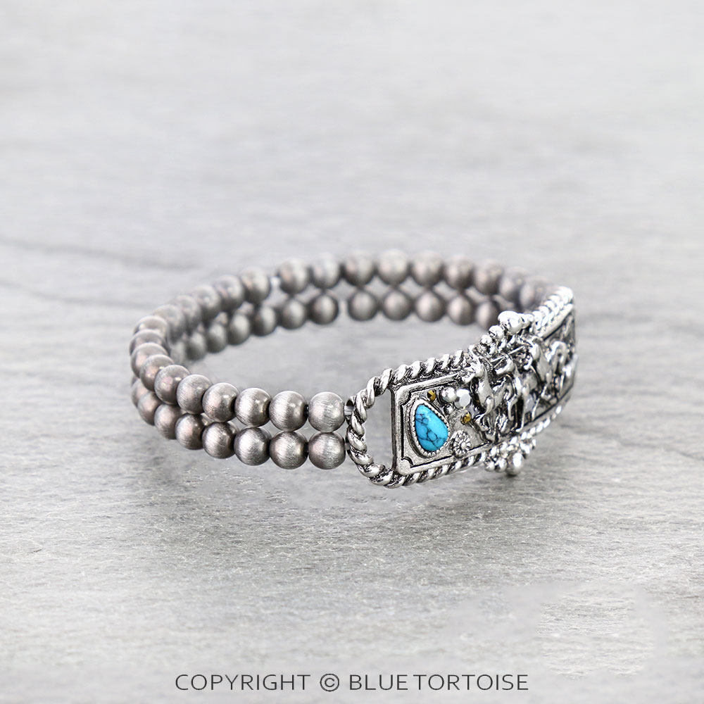 Western Horse Stretch Bracelet - Image 2