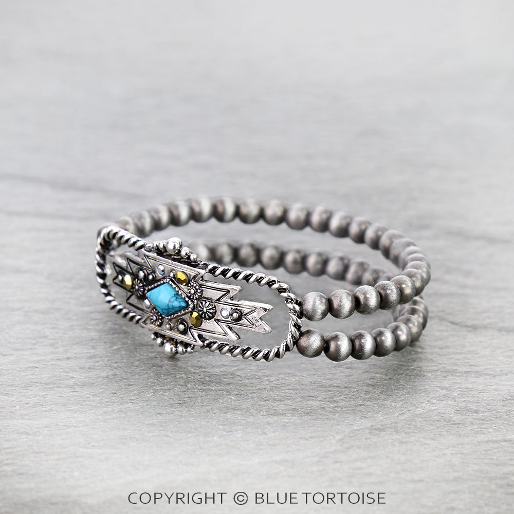 Western Aztec Stretch Bracelet - Image 2