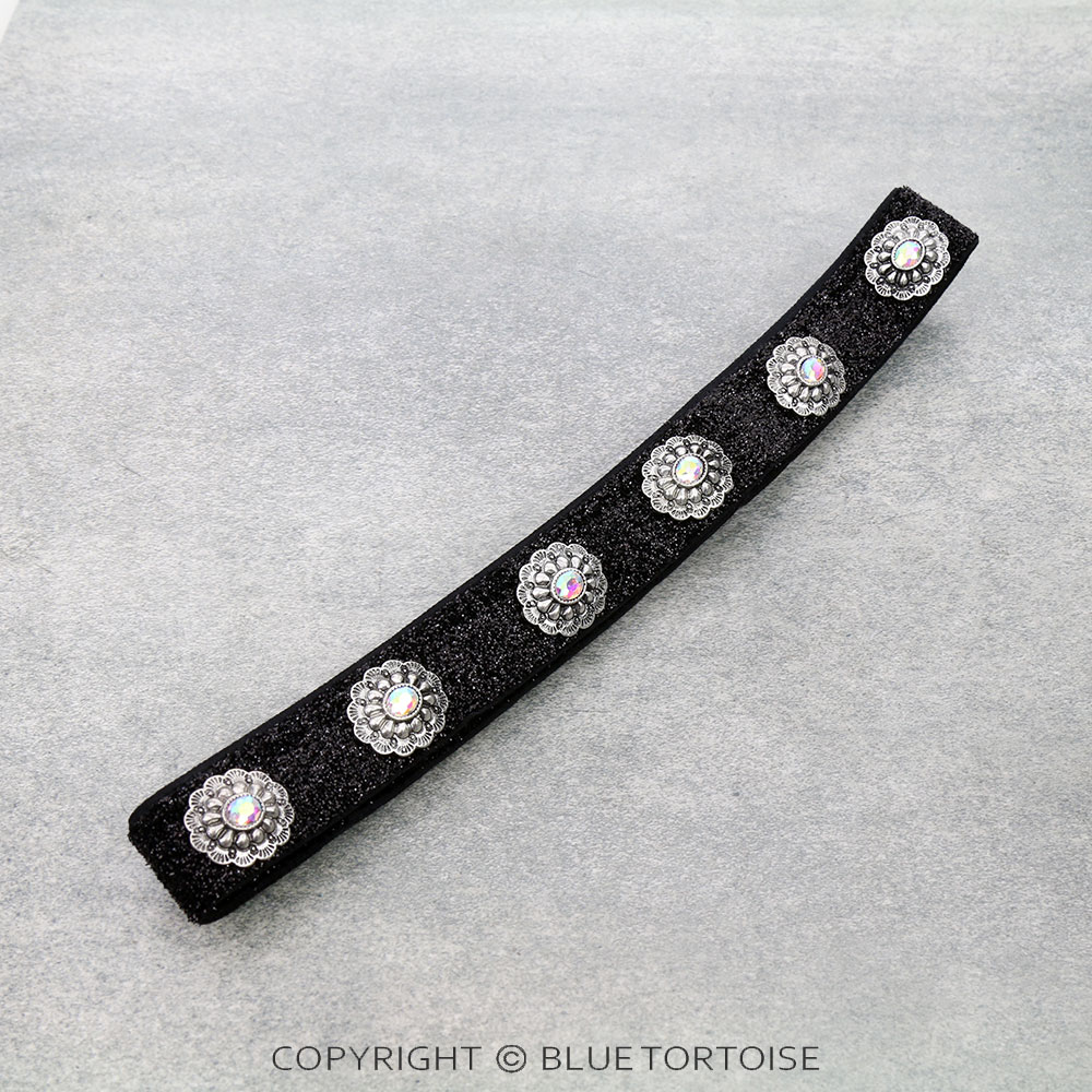 Western Concho Glitter Hat Band