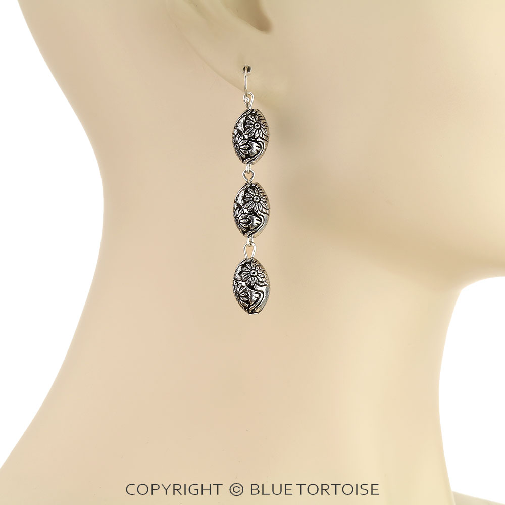 Sunflower Dangling Earrings - Image 2